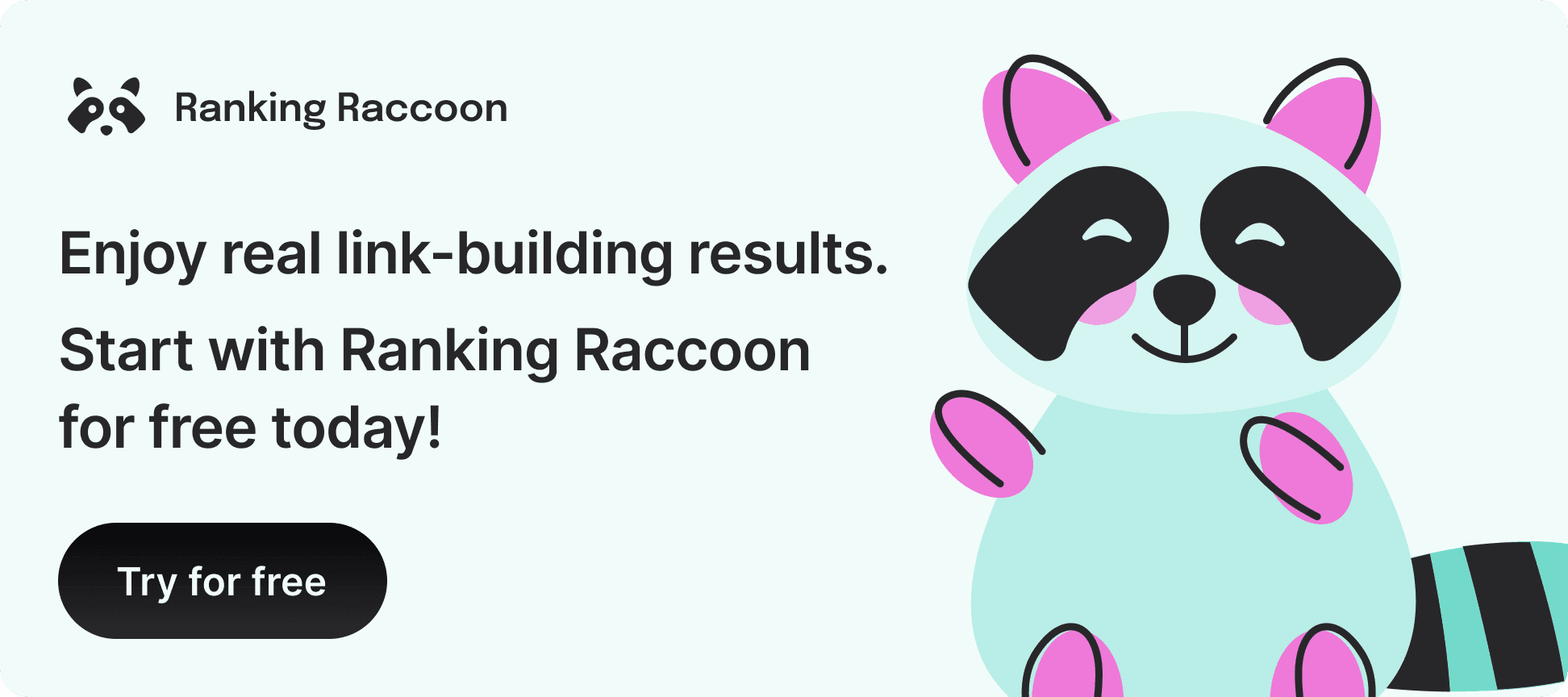 ranking raccon try for free banner image